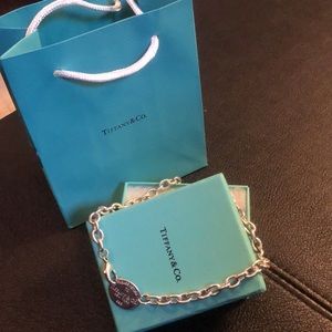 Tiffany Co Oval Tag Choker